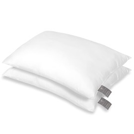 Fh Fam' Home Cosiness pillow set of 2 soft microfiber pillow with optimal support for neck and head - inner pillow breathable moisture regulating antibacterial