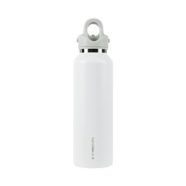 Revomax 2 Carbonated Vacuum Insulated Bottle, 20 oz (592 ml), 18 Hours, Cold for 36 Hours (Matte White)
