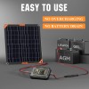 SUNAPEX 20W Flexible Solar Battery Charger Maintaine with MPPT Charge