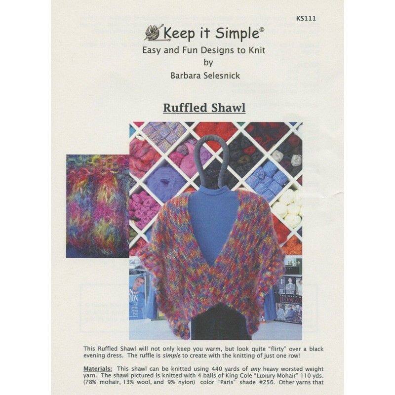 Keep It Simple Ruffled Shawl - Keep It Simple Knitting