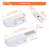 KOVOSCH 2 Pack Push to Open Door Latch, Magnetic Push