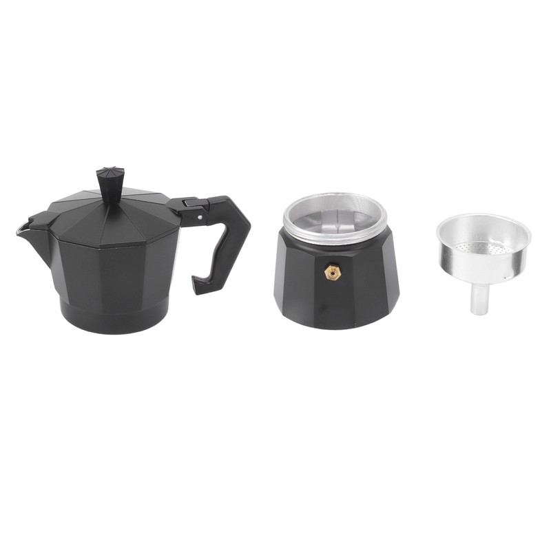 Stovetop Moka Pot Italian Hand Brewed Coffee Maker Aluminum Alloy