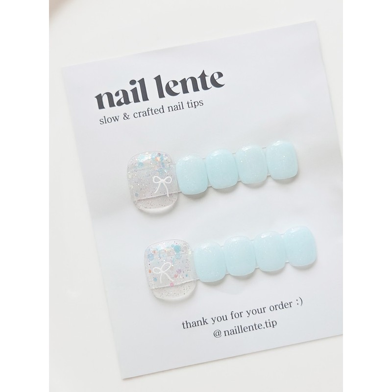 Choose 1 of 9 Nailente handmade paddy tips - design