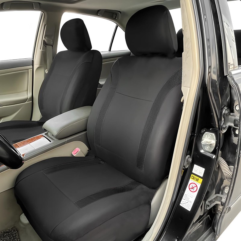 Zpana Car Seat Cover Full Sets, 9PCS Waterproof Vehicle Front