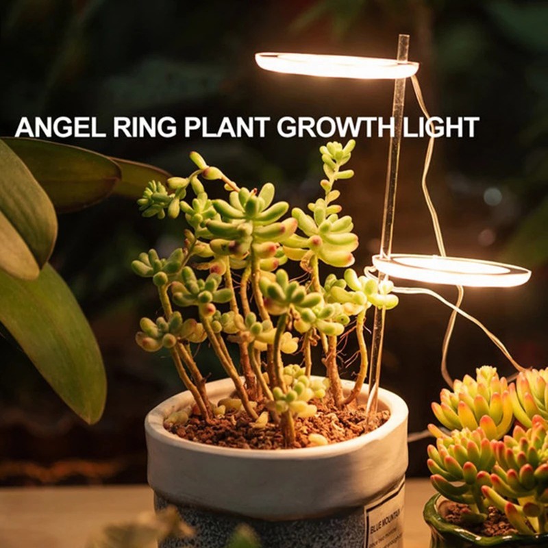 LED Plant Grow Light 5 Dimmable Modes 4 Head Timing