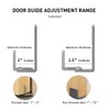 KSWLOR 2PCS Sturdy Stainless Steel Sliding Barn Door Floor Guide