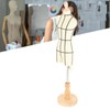Miniature Dress Form with Stand Wood Base Sewing Mannequin Body
