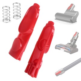 2 Pack Cleaner Head Button Replacement Compatible with Dyson V7 V8 V10 V11 V15 Vacuum Cleaner Head Clip Latch Tab Button with Spring