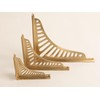 Satin Brass Sunrise Shelf Brackets | Heavy Duty Brackets for