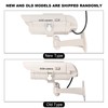 Solar Power Dummy Fake Camera Home Surveillance Simulation Waterproof Monitor