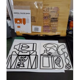 Diamond Press  Animal Favor Bags Stamp and die