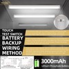 4FT LED Linear Strip Emergency Stairwell Light, 2 Watt Selectable,