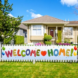 Labakita Welcome Home Banner, Decorations for Hospital/Military/Navy/Marine Corps/Marine Boot-camp/Army/National Guard/Air Force/Housewarming, Welcome Home Sign