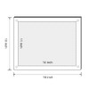 NIUBEE 11x14 Clear Acrylic Wall Mount Floating Frameless Picture Frame