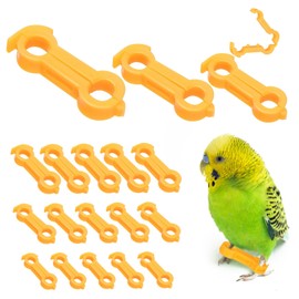 YMTWSRY Pack of 18 Chick Leg Braces, Splayleg Bouncy Clips, Poultry Leg Bands, Alignment Clip, Splayleg Humpel Bandage for Newborns, Birds, Chick Accessories (4 mm, 5 mm, 6 mm)