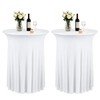 Xosjska 2 Pack 32 x 43 Inch Round Spandex Cocktail