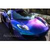 AUTOGOODY 120" x 60" Gloss Metallic Chameleon Purple Blue Vinyl