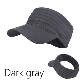 YAMEE Visor Cap Women's Elastic Sun Protection Breathable Sun Hats for Men Women in Spring Summer Quick-Drying Sun Visor Men Lightweight Soft Beach Sun Visor Women's UV Protection Outdoor, darkgray