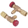 2PCS Refrigeration Control Valve 1/4SAE Male Thread 5/16SAE Female Thread