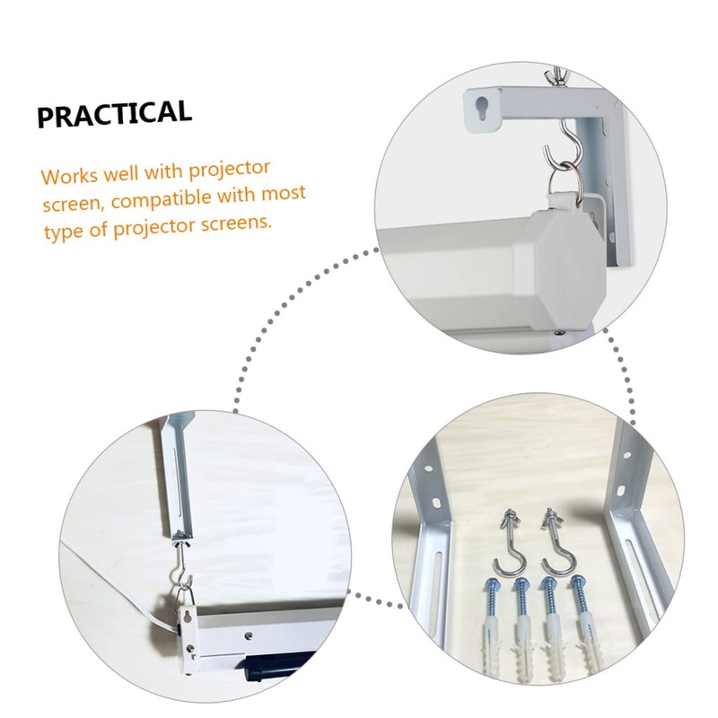 MERRYHAPY Projector Mount Hook Brackets 2 Pack Ceiling Mount for