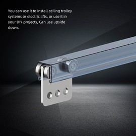 4Pcs 4 Wheel Trolley Assembly Rollers Four Bearing Trolley Assembly for 1-5/8" Wide and All 1-5/8" or Taller Strut Channel