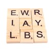 Wooden Scrabble Tiles, 100pcs Scrabble Tiles Letters Alphabet Wooden Pieces