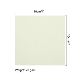 MECCANIXITY 100 Sheet Origami Paper Double Sided Cream White 4x4 Inch Square Sheet for Art Craft Project, Beginners, Gifts Decor