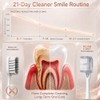 cepillo para polvo de dientes eléctrico envolvente de 3 caras,