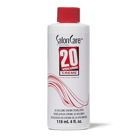 Salon Care 20 Volume Creme Developer, Uniform Lift, Easy to Handle Cream Consistency, Stabilized Formula, 4 Ounce