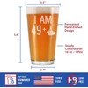 49 + 1 Middle Finger - 16 oz Pint Glass