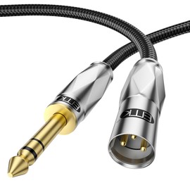 EMK 1/4 Inch to XLR Cable, 6.35 mm TRS to XLR, Balanced XLR to 1/4 Cable for Microphones, Mixers, Amplifiers, Speakers (3 Metres)