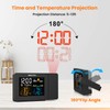 SMARTRO SC91 Projection Alarm Clock for Bedrooms with Weather Station,