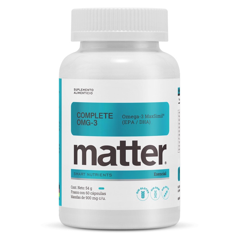 Matter Complete OMG-3, Aceite de Pescado con Omega 3 MaxSimil,