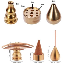 MIUPOO Incense Holder, Large Stainless Steel Incense Burner with Yoga Incense Holder, Aromatherapy Ornament, Home Decoration, 3 Styles