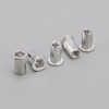 Unxuey M4 Rivet Nuts Aluminium Alloy Knurled Flat Head Rivet