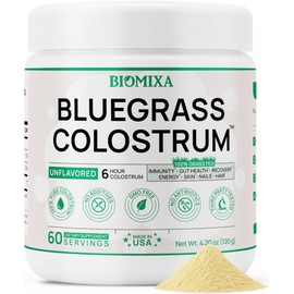 Bovine Colostrum Supplement - 100% Pure Whole Colostrum Powder - Grass-Fed, Unflavored, No Additives, Gut & Immune Support, Natural IgG, 60 Servings - Made in USA