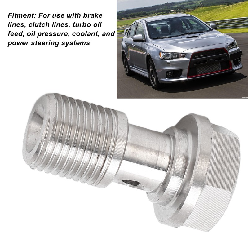 7/16in‑24 Banjo Bolt with 1.5mm Restrictor Stainless Steel for Brake
