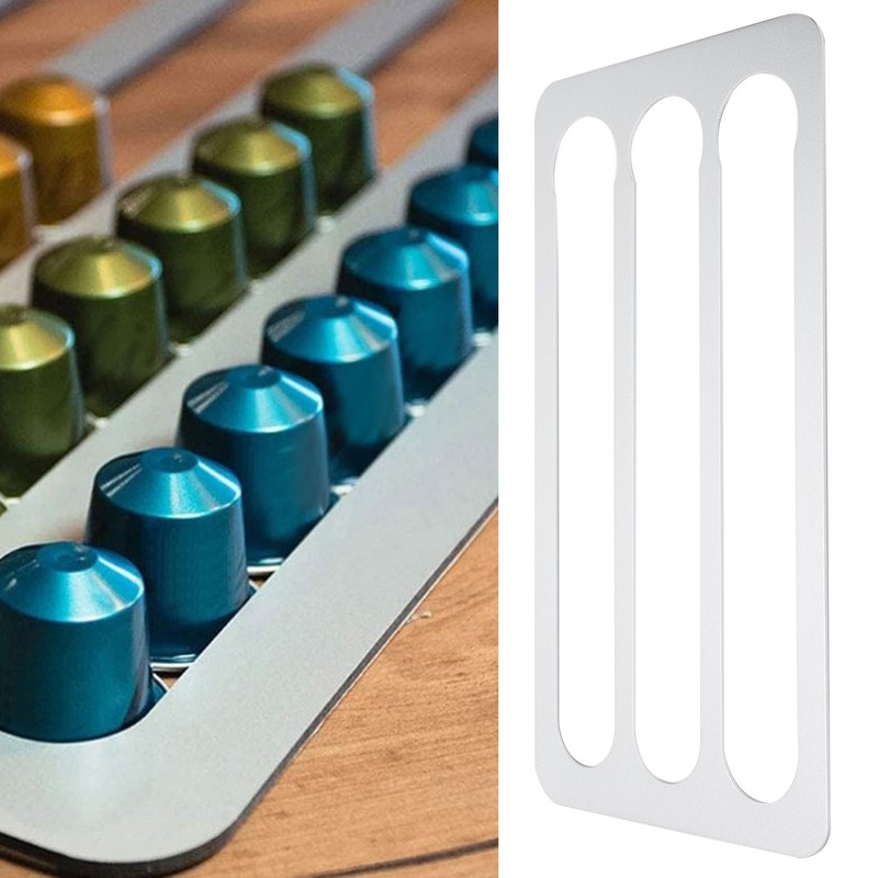 Wall Mounted Coffee Capsule Holder Coffee Pod Rack Storage Shelves