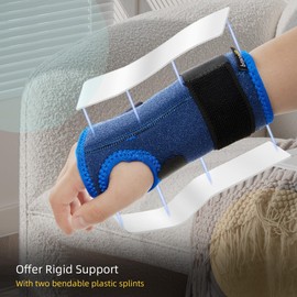 BraceUP Stabilized Kids Wrist Brace- Youth Wrist Support, Kids Wrist Splint, Child Wrist Brace for Daily Use, Boys and Girls height 3’3” to 4’11”, size 3-12 (Right Hand)