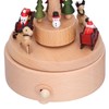 Wooden Music Box Snowflake Decor Wood Grain Texture Beautiful Sound
