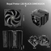 Thermalright Royal Pretor 130 Black CPU Cooler,158mm High, Dual Towers