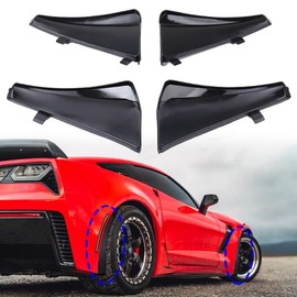 NUBEHONE Front & Rear Splash Guards Mud Flaps Fender XL Extended Style Compatible with 2020-2022 Chevy Corvette C8 Replace OEM #84263453 and #84263457 - Set of 4
