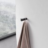 Keuco Metal Robe Hook, Matt Black, Square, Bathroom or Sauna,
