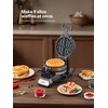 Belgian Waffle Maker, Classic Rotating Waffle Iron with Nonstick Plates,