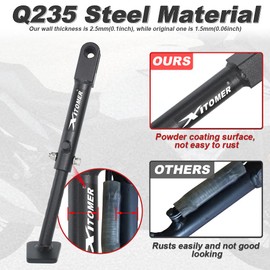 Xitomer 3'' Adjustable Kickstand Sidestand Fit for Versys-X 300 2017-2025, Motorcycle Adjustable Side Stand Kickstand