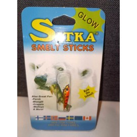 K & E Sitka Smelt Sticks 25 mm size Ice fishing jig - 217 orange/gold shad