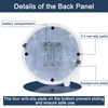 LARDUX Pack of 4 LED Lights Base with Remote -