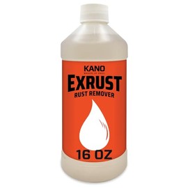 Kroil Exrust Rust Remover - Fast-Acting Chemical Rust Dissolver & Corrosion Cleaner - Heavy-Duty Penetrating Oil Formula - Safe on Steel, Iron & Automotive Parts - Bottle - 16 oz - 1 Pack (EX161)
