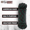 Rope Ratchet 1/2" 50 ft Solid Braided Polypropylene Rope, Heavy