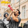 FUN FAN LINE - Pack x3 Plastic Vuvuzela Stadium/Non-Toxic Football
